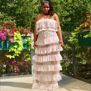 Laced in Lilac with Ruffles 2pc Skirt Set